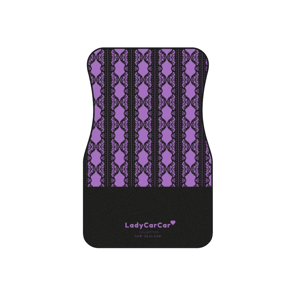 Lace mermaid I | purple | front car floor mats