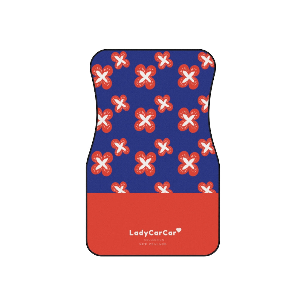 Jolly clovery I | red | front car floor mats