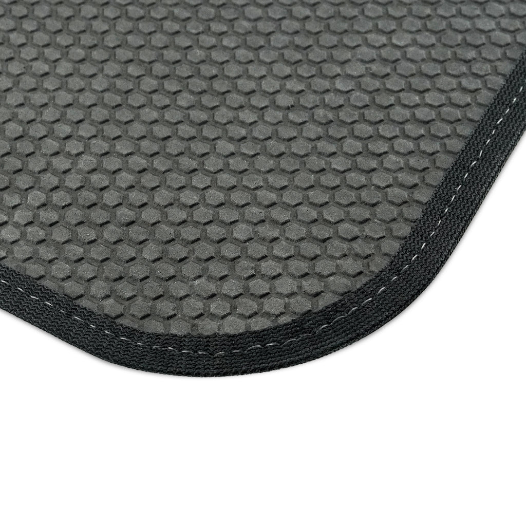 Chic quatrefoil I | pineapple | front car floor mats