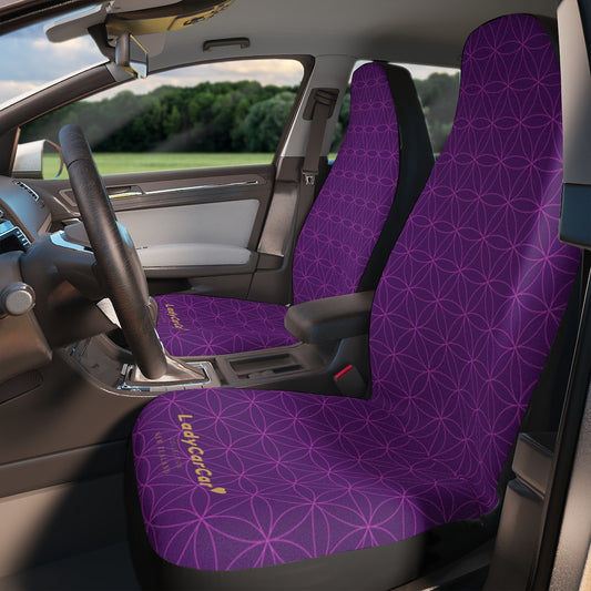 Japanese shippo pattern II | purple | car seat covers