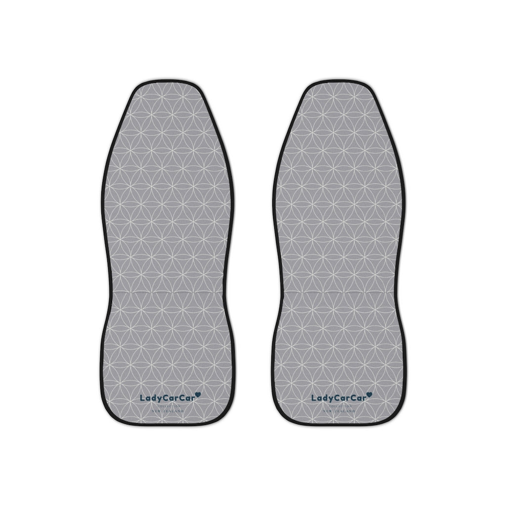 Japanese shippo pattern II | grey | car seat covers