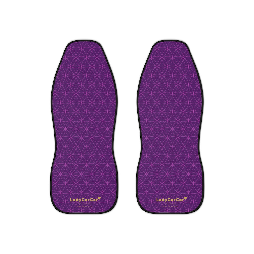 Japanese shippo pattern II | purple | car seat covers