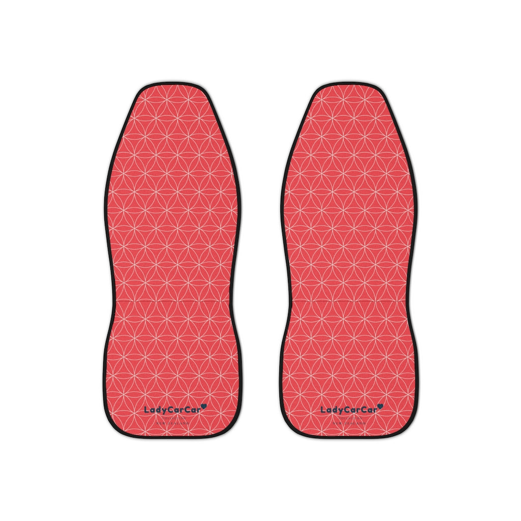 Japanese shippo pattern II | red | car seat covers