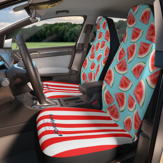Watermelon splash I | red and blue | car seat covers