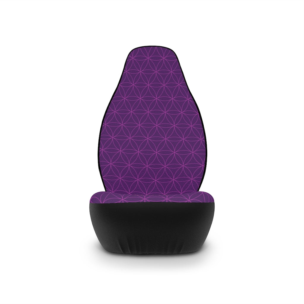 Japanese shippo pattern II | purple | car seat covers