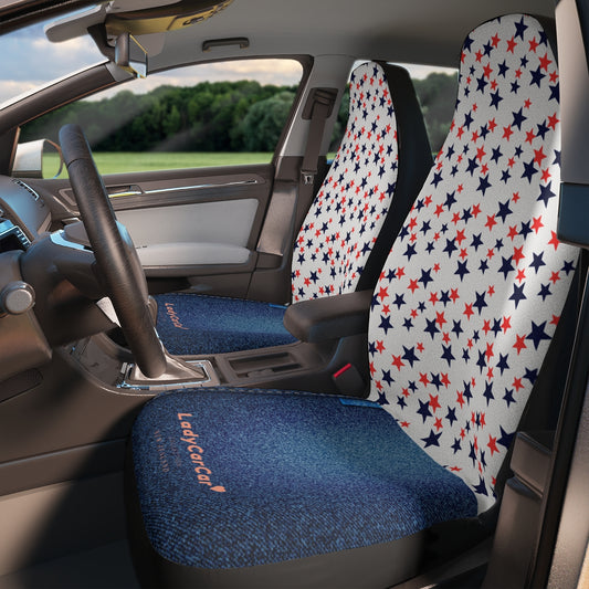 Starable I | red and denim | car seat covers