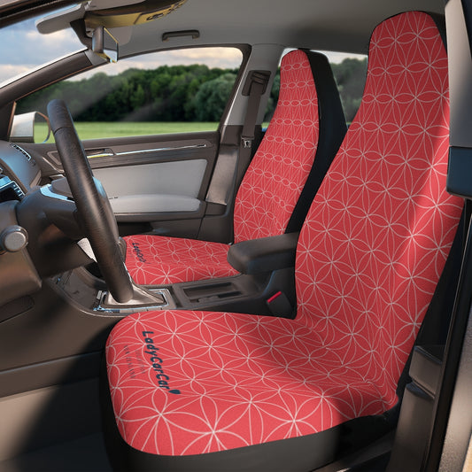 Japanese shippo pattern II | red | car seat covers