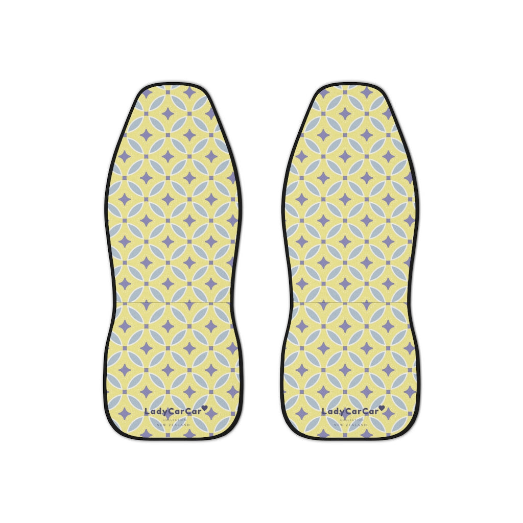 Japanese shippo pattern I | baby yellow | car seat covers