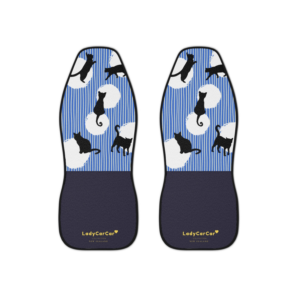 Cats chase light I | blue | car seat covers