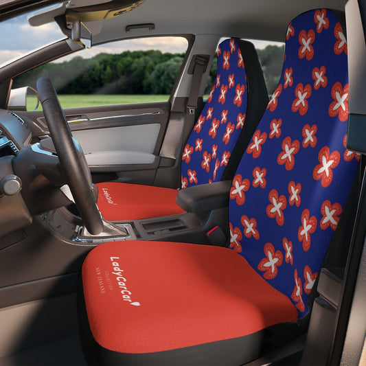 Jolly clovery I | red | car seat covers