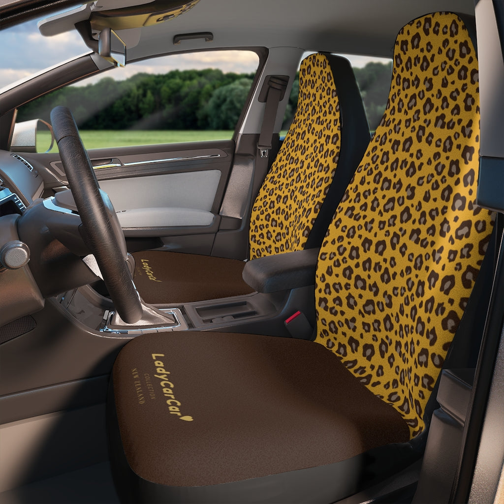 Cheetah & sweet I | mustard | car seat covers