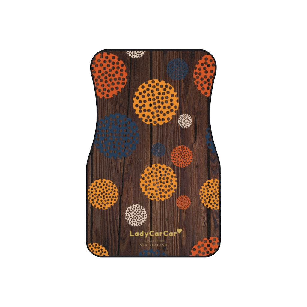 Bali nights | mustard | front car floor mats