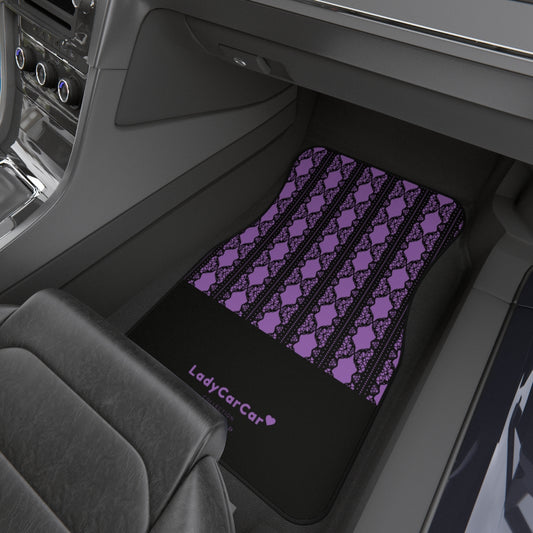 Lace mermaid I | purple | front car floor mats