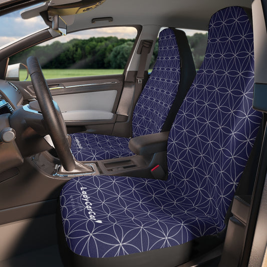 Japanese shippo pattern II | navy | car seat covers