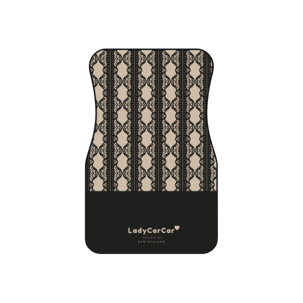 Lace mermaid I | beige | front car floor mats