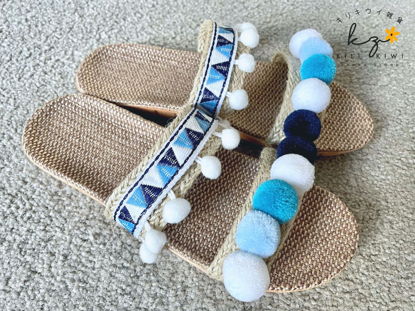 Miss Moroccan Love Sandals - Blue and Navy(B)