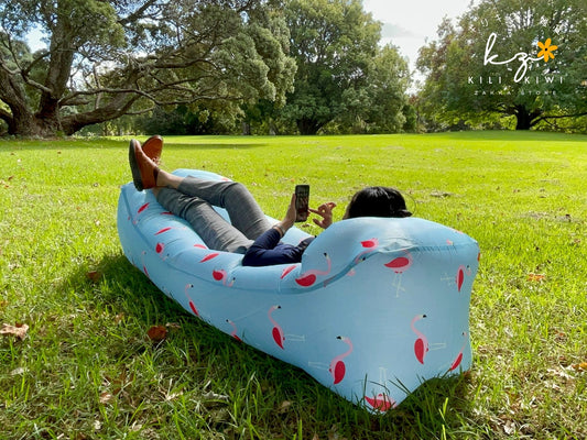 Outdoor Lazy Lounge Couch - Flamingo Prints(B)