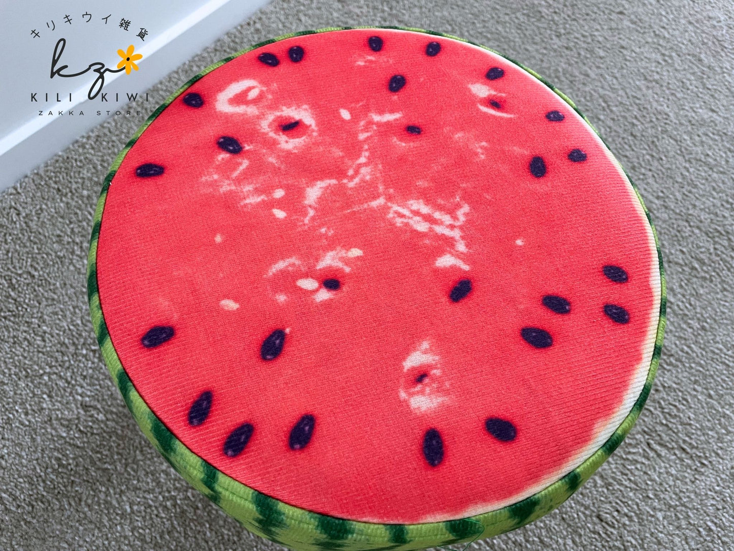 Cute watermelon stool with detachable fabric cover