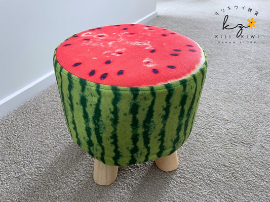 Cute watermelon stool with detachable fabric cover