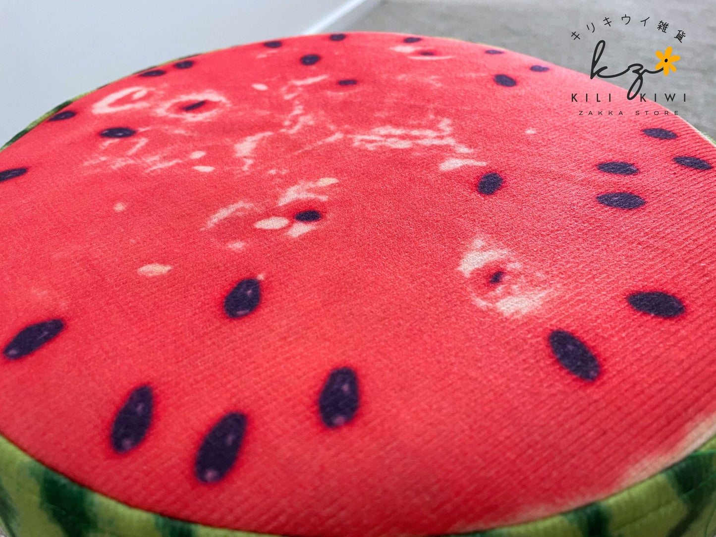 Cute watermelon stool with detachable fabric cover