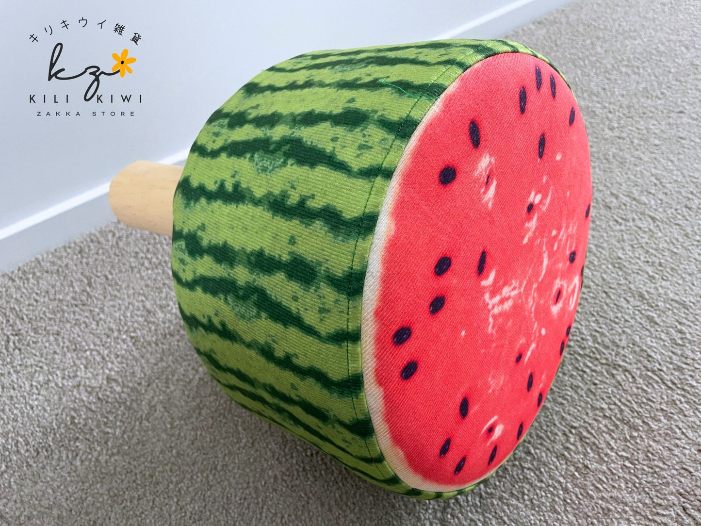 Cute watermelon stool with detachable fabric cover