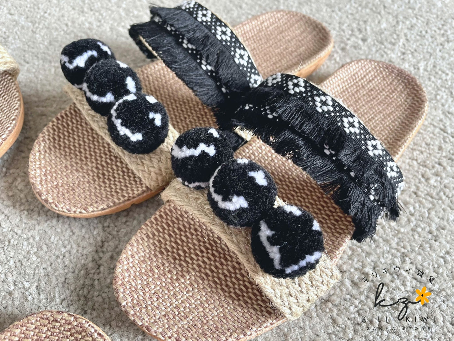 Miss Smiley Sandals - Black(A)