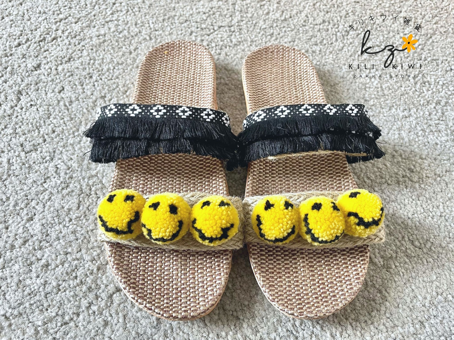 Miss Smiley Sandals - Yellow(C)