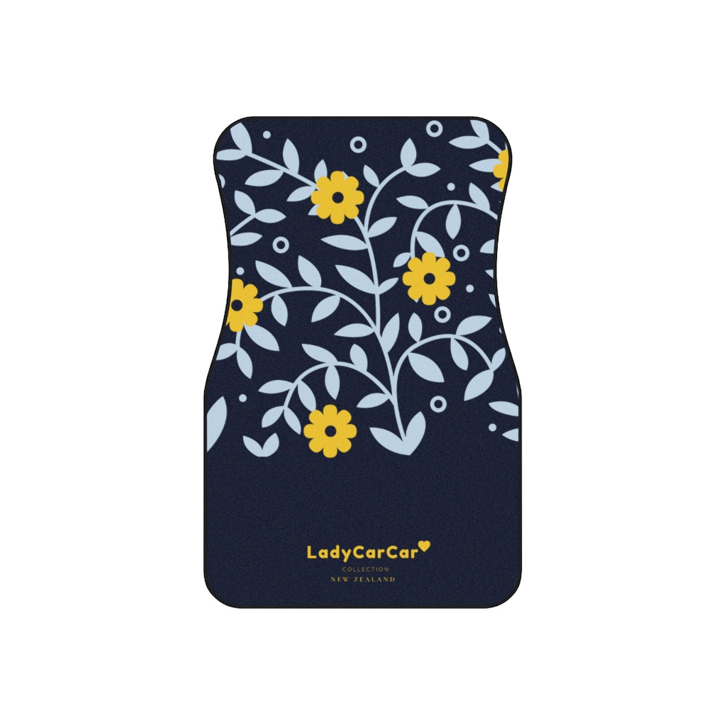 Daisy days | navy | front car floor mats