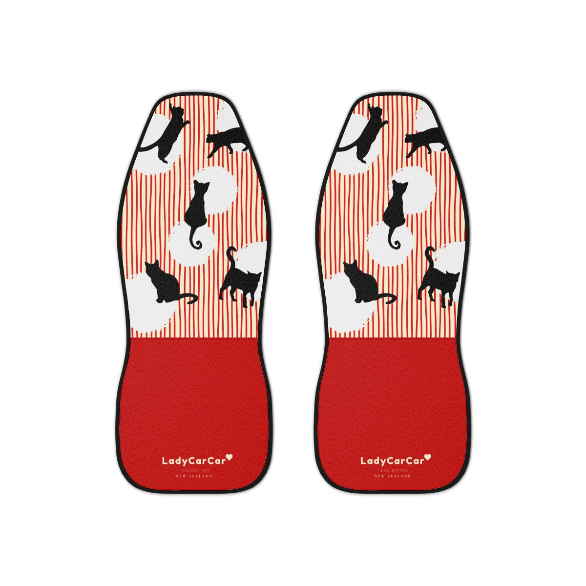 Cats chase light I | red | car seat covers