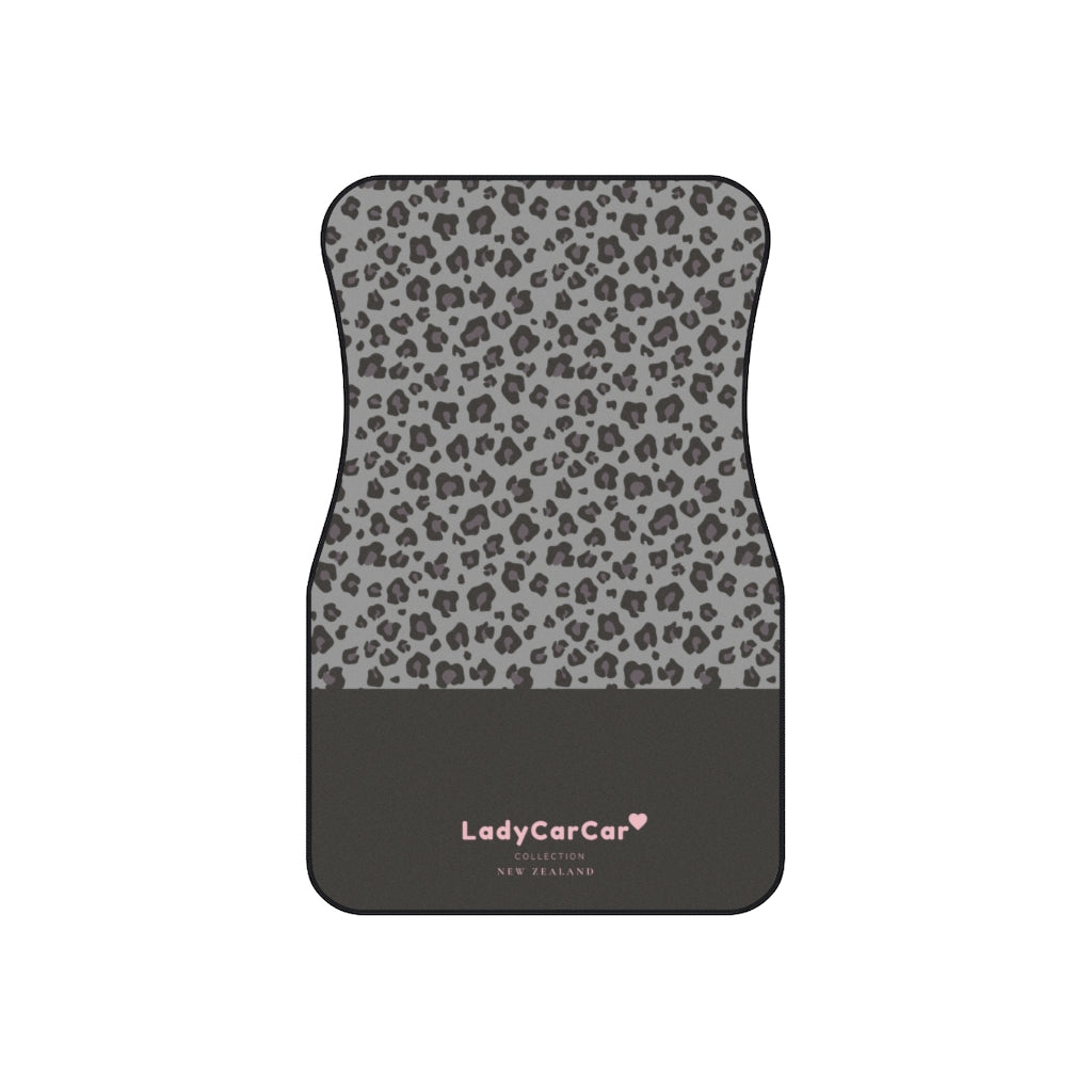 Cheetah & sweet I | grey | front car floor mats