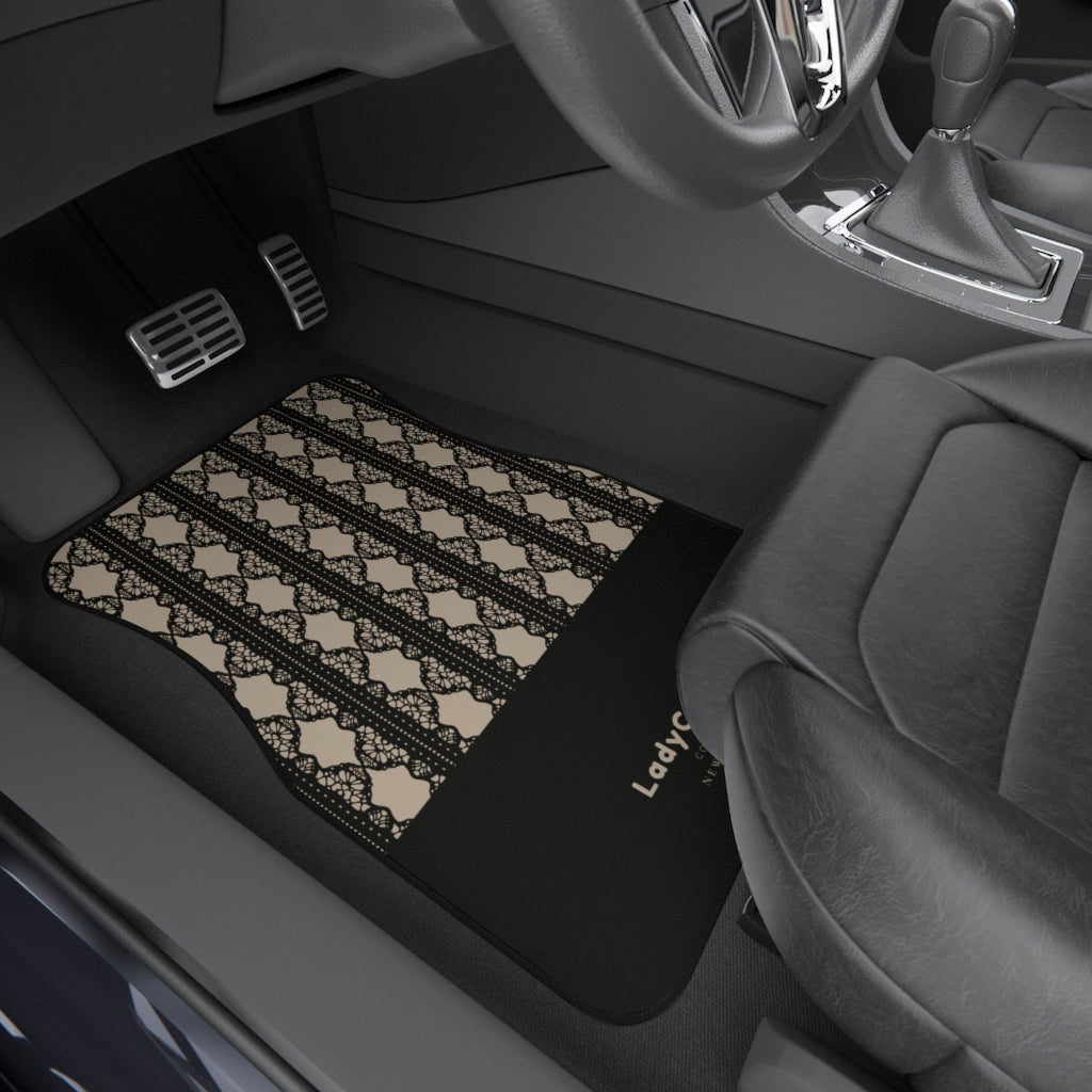 Lace mermaid I | beige | front car floor mats