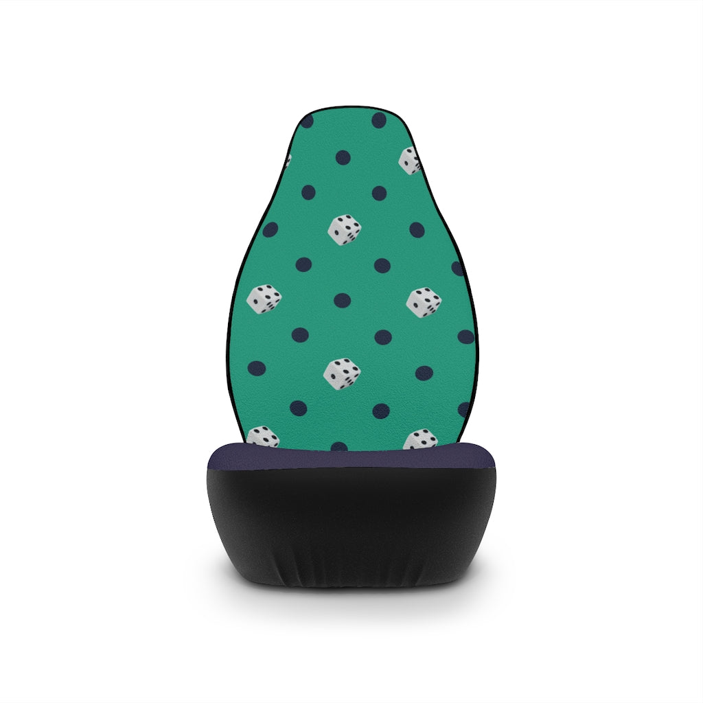 Dice dots I | green | car seat covers