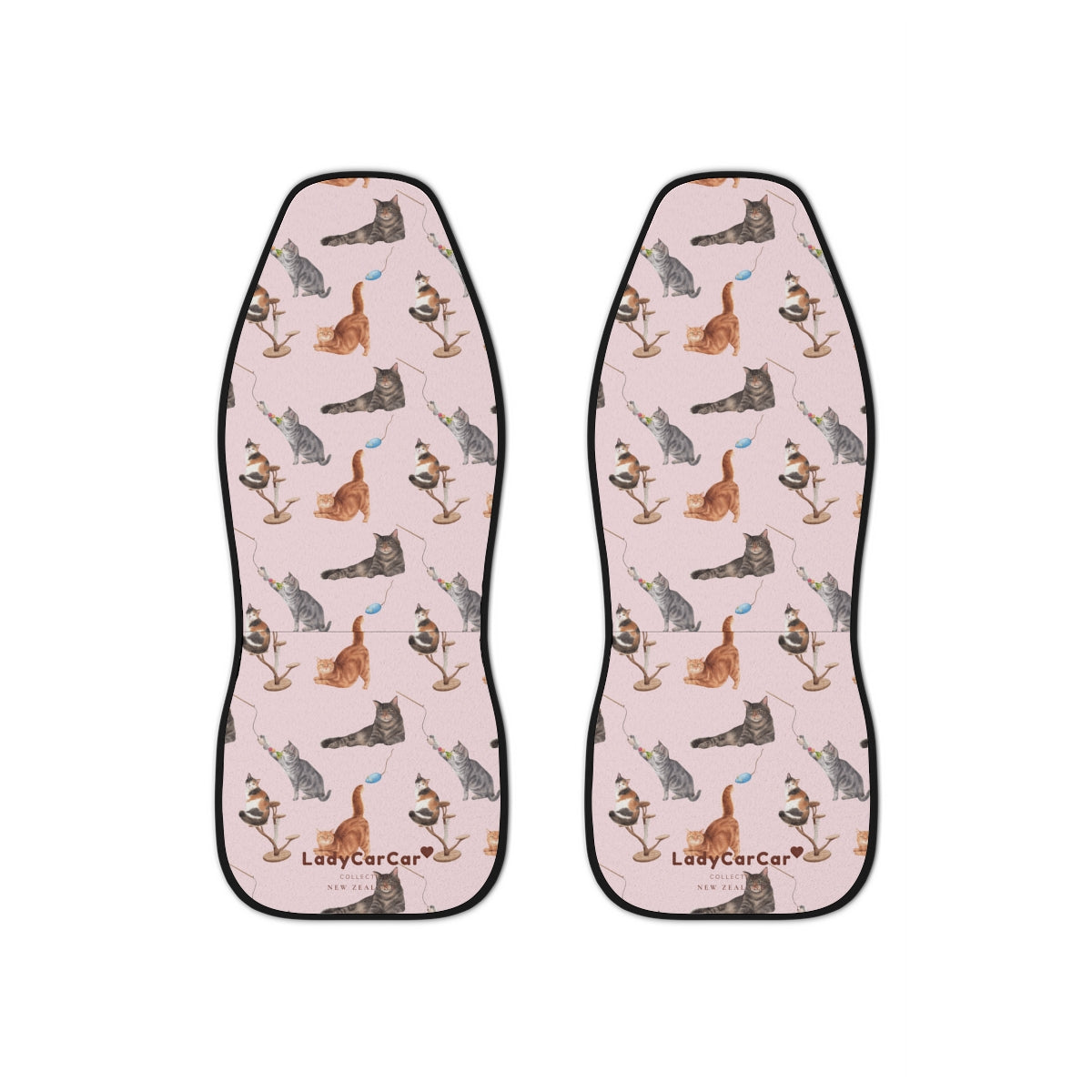 Cat playground II | pink | car seat covers