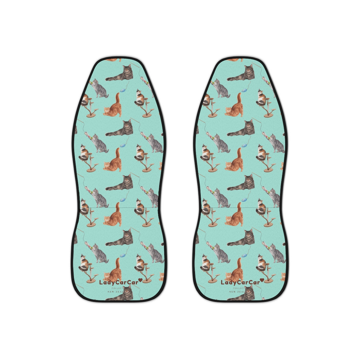 Cat playground II | mint | car seat covers