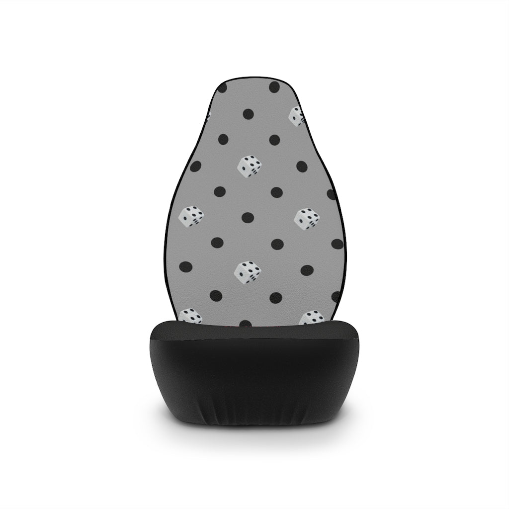 Dice dots I | grey | car seat covers