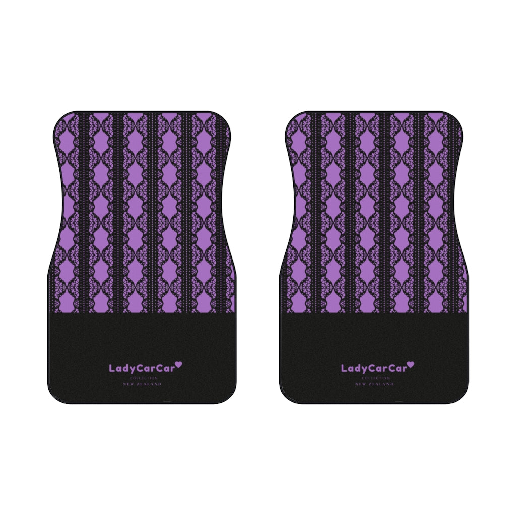 Lace mermaid I | purple | front car floor mats