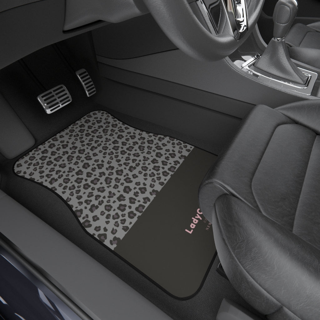 Cheetah & sweet I | grey | front car floor mats