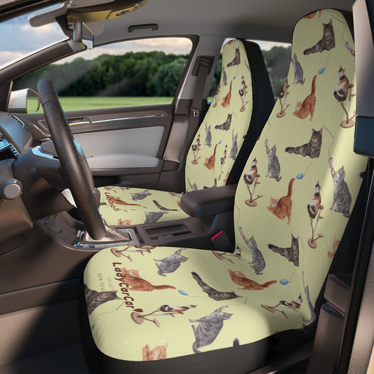 Cat playground II | yellow | car seat covers