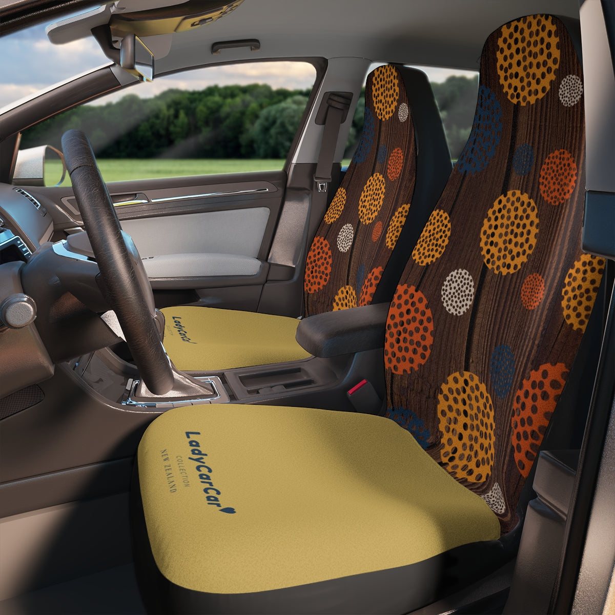 Bali nights | mustard | car seat covers