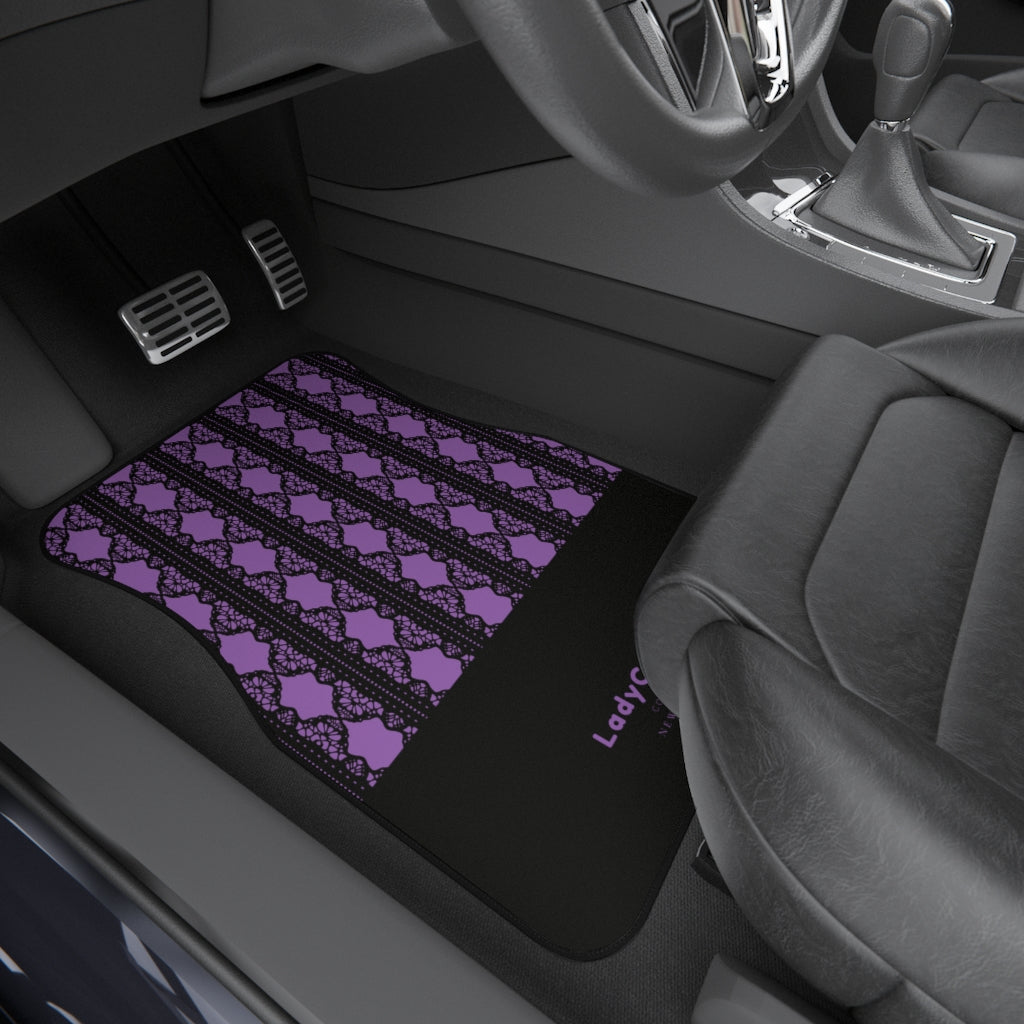 Lace mermaid I | purple | front car floor mats